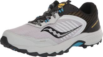 Saucony Mens Excursion Tr15 Trail Running Shoe, Fog/Black/Topaz, 9 UK