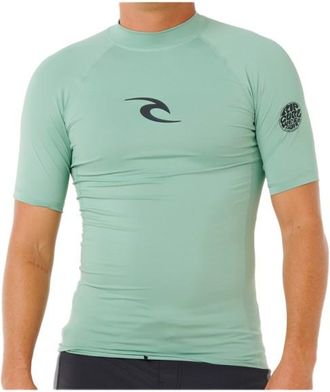 Rip Curl Waves UPF Perf S/S Lycra f&uuml;r Herren | gr&uuml;n