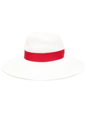 Borsalino straw sun hat - women - Straw - L - White