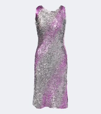 Maison Margiela Vestido midi adornado