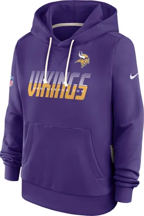 Nike Minnesota Vikings Sideline Standard Issue Nike Womens Dri-FIT NFL Pullover Hoodie in Purple | 03C351L9M-SX8
