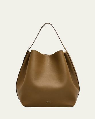 Toteme Belted Leather Tote Bag