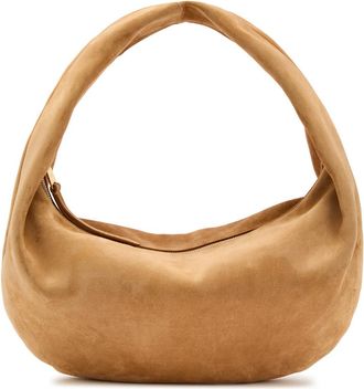Khaite Olivia Suede top Handle bag - Camel - One Size