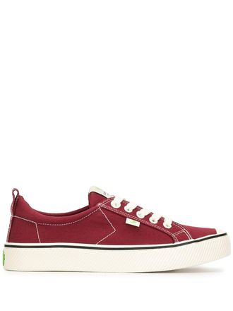 Cariuma OCA low-top canvas sneakers met streep - Rood