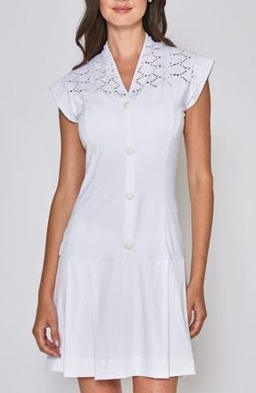 L'Etoile CAP SLEEVE LACE DRESS in White at Nordstrom, Size X-Small