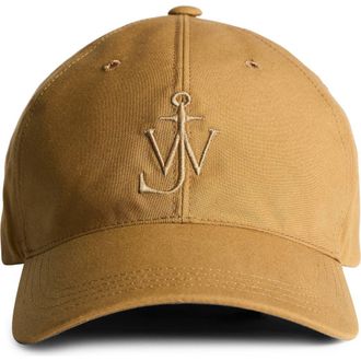 J.W.Anderson Embroidered Anchor Logo Baseball Cap in Beige at Nordstrom