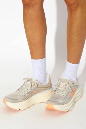 Hoka One One Bondi 9 Sports Shoes, Womens, Beige