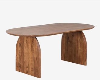 Sklum Mesa de comedor ovalada en madera de acacia (200x100 cm) Bedum SKLUM