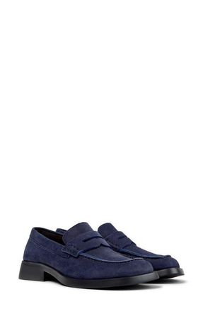 Camper Dana Penny Loafer in Dark Blue at Nordstrom, Size 38