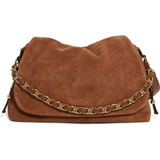 Aim&eacute;e Lennon Convertible Crossbody Bag in Chestnut Suede at Nordstrom