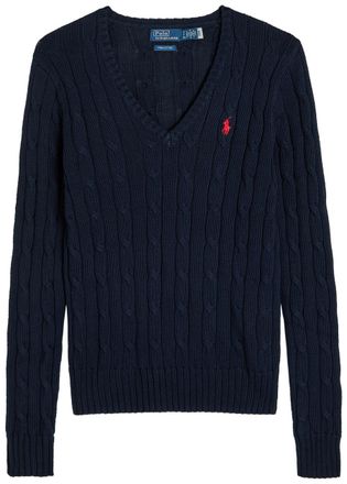 Polo Ralph Lauren Cable-knit Cotton Jumper - Navy - M (UK12 / M)