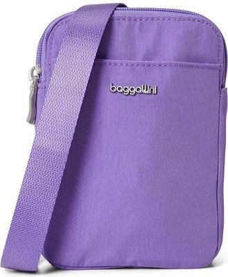 Baggallini Modern Take Two RFID Crossbody Cross Body Womens Handbags Lavender Surf, Polyester