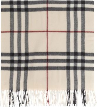 Burberry Cashmere Sjaal - Dames - Wintersjaals - Beige - ONE Size - Accessoires