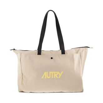 Autry Tote Bags - female - Autry - Shopping Bags - Beige - ONE SIZE - Bags