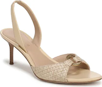 Veronica Beard Tia Slingback Sandal in Natural at Nordstrom, Size 5.5