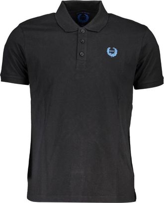 Gian Marco Venturi Gianmarco Venturi Zwart Katoenen Heren Polo Shirt