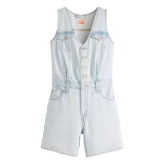 Levi's Dames, Jumpsuits & Playsuits, Blauw, Maat: M Katoen