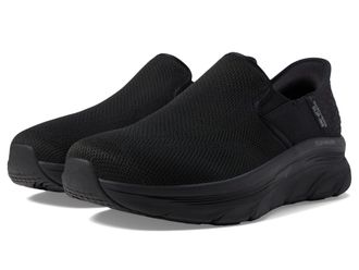 Skechers D Lux Walker Orford Slip On Runners Mens Black/Black 12.5 UK