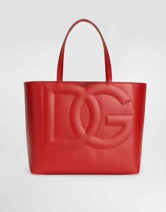 トートバッグ DOLCE  GABBANA Women Messenger Bags BB7694A6462HN5KQ Red Medium calfskin DG Logo Bag shopper in Lilac for Women