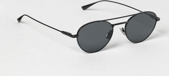 Saint Laurent Occhiali da sole Aviatore in metallo con doppio ponte e logo lettering