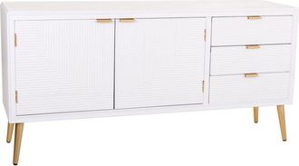 Wanderlust Deco Aparador de madera blanco 145x42x71,5