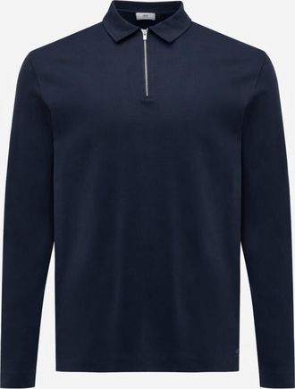 Gentiluomo Half Zip Longsleeve Polo | Donkerblauw