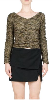 Third Form Time Again Gathered Top In Floral