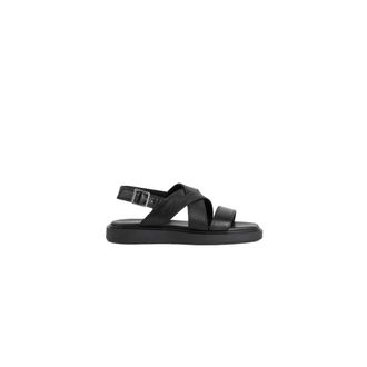 Vagabond Schoenen, Dames, Zwart, 39 EU, Leer, Flat Sandalen
