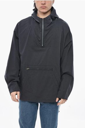 Givenchy Cotton-Blend Anorak with Hood and Half Zip size 46