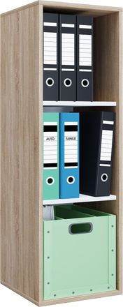ebuy24 Ebuy24 - Estante De Madera Vcm De Pie Gabinete De Archivo De Ahorro De Espacio Dimensiones Aprox. Al. 110 X An. 35 X T. 37 Cm Estante Elegante Estante