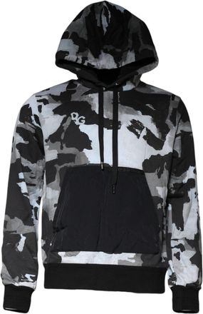 Dolce & Gabbana Multicolor Camouflage Men Hooded Sweater (copy) Cotton Nylon