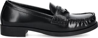 Love Moschino Mocassini penny in pelle - Nero