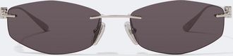 Balenciaga Nano D-Frame oval sunglasses