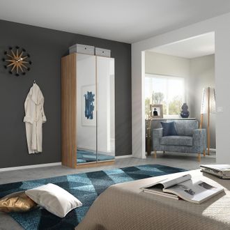 Rauch Orange home24 Drehtürenschrank Alabama