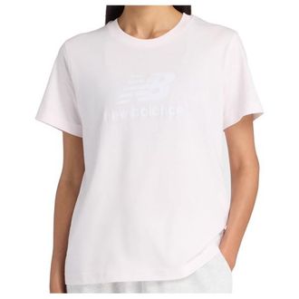 New Balance Sport Essentials Jersey Logo T-Shirt T-Shirt f&uuml;r Damen | wei&szlig;