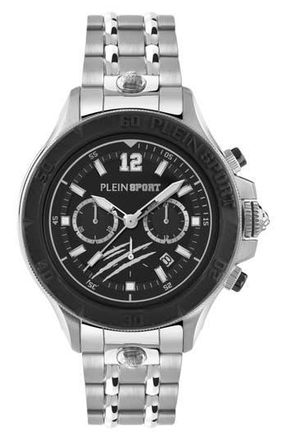 Plein Sport Warrior Tech Quartz Bracelet Watch, 47.5mm in Stainless Steel at Nordstrom Rack