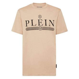 Philipp Plein Heren, Tops, Beige, Maat: XL Katoen