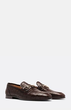 Scarosso Alessandro Loafers in Dark Brown at Nordstrom, Size 41.5