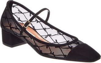 Aquazzura Mesh & Suede 40 Pump