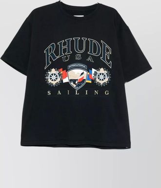 Rhude printed cotton crewneck t-shirt