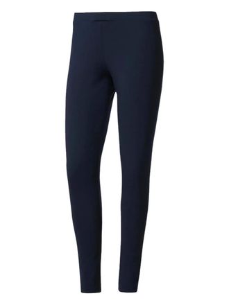 adidas patch-detail leggings - women - Fabric - M - Blue