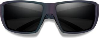 Smith Guides 62mm ChromaPop Polarized Oversize Wraparound Sunglasses in Fathom /Black at Nordstrom