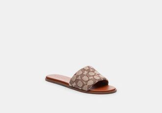 Coach Holly Sandal In Signature Textile Jacquard