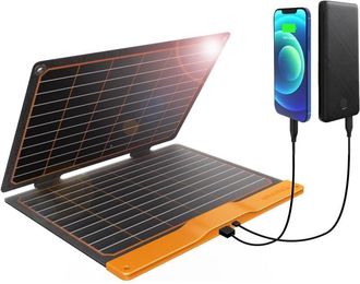 OEM Cargador De Panel Solar Usb Compacto De 20 W Y 5 V, Usb-a, Pd2.0, Usb-c, Plegable, Port&aacute;til, Ligero, Etfe, Panel De Emergencia, Ip67, Impermeable, Par