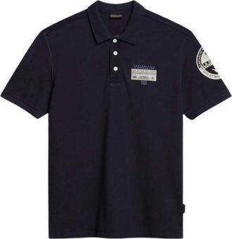 Napapijri Hombre, Camisetas, Azul, Talla: S