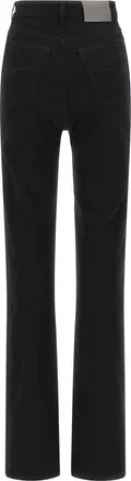 Balenciaga High-Waist Structured Denim Jeans - Black