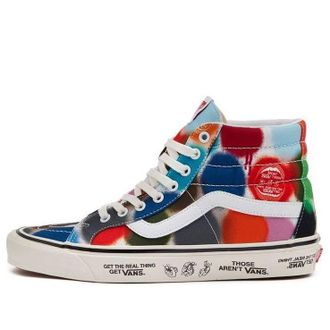 Vans SK8-Hi Wear-resistant Non-Slip Casual Skateboarding Shoes MULTI-COLOR VN0A38GF9XQ