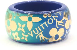Louis Vuitton Blue Resin Band Ring (Pre-Owned)