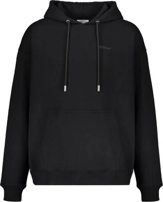 Off-white Logo Sweatshirt - Heren - Hoodies - Zwart - M - Katoen - Hoodies & sweatvesten