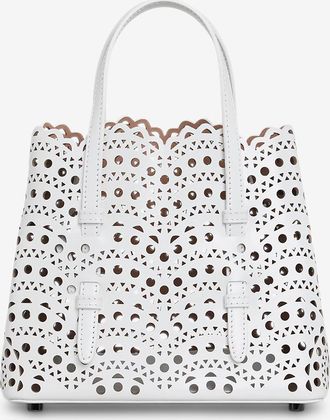 Alaia Shopper aus gestanztem Leder Vienne Vague Mina 20
